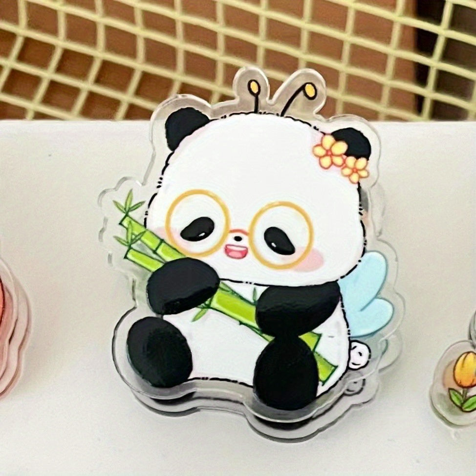 5 Styles Panda Cartoon Clips Note Holder Paper Clip Chip Bag Sealing Clip