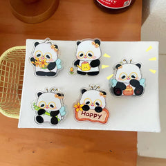 5 Styles Panda Cartoon Clips Note Holder Paper Clip Chip Bag Sealing Clip