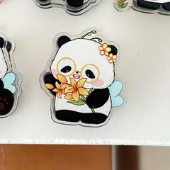 5 Styles Panda Cartoon Clips Note Holder Paper Clip Chip Bag Sealing Clip