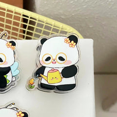 5 Styles Panda Cartoon Clips Note Holder Paper Clip Chip Bag Sealing Clip