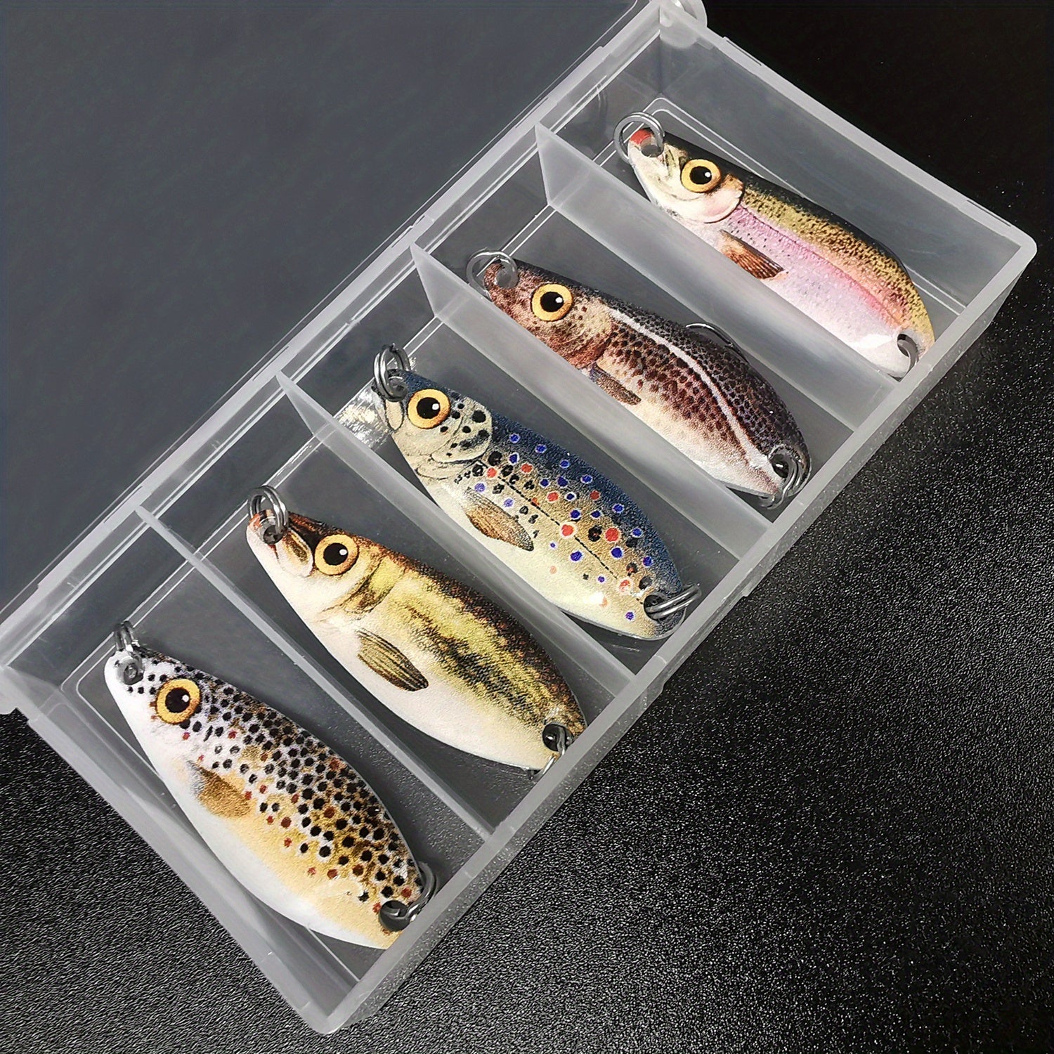 Metal Fishing Lure Spoon 3D Print Artificial Bait Freshwater Saltwater
