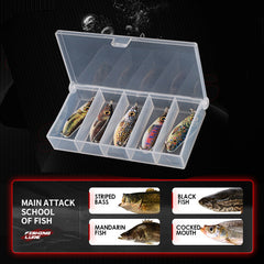 Metal Fishing Lure Spoon 3D Print Artificial Bait Freshwater Saltwater