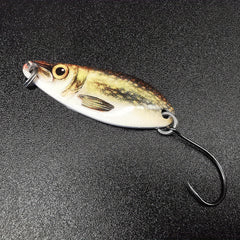 Metal Fishing Lure Spoon 3D Print Artificial Bait Freshwater Saltwater