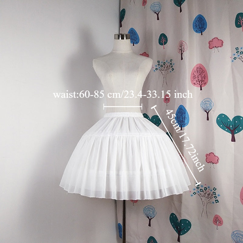 Romantic Fishbone Skirt Bustle Cardigan Chemise Soft Skirt