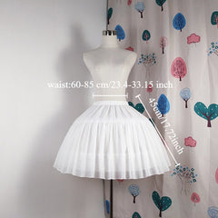 Romantic Fishbone Skirt Bustle Cardigan Chemise Soft Skirt