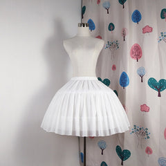 Romantic Fishbone Skirt Bustle Cardigan Chemise Soft Skirt