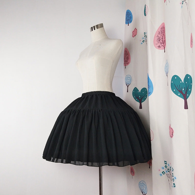 Romantic Fishbone Skirt Bustle Cardigan Chemise Soft Skirt