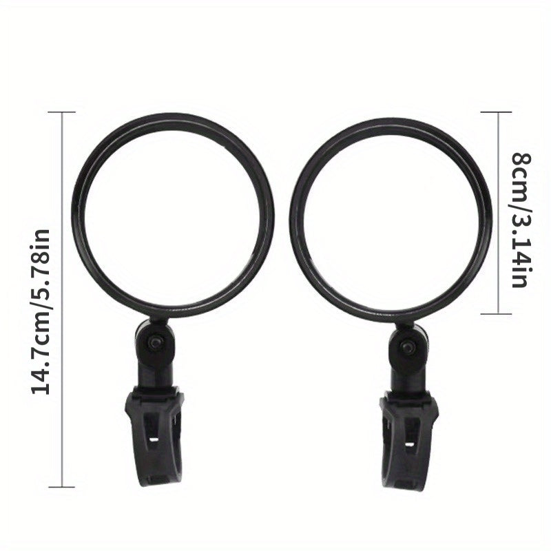 Bike Rearview Mirror Adjustable Convex Mirror Riding Equipment