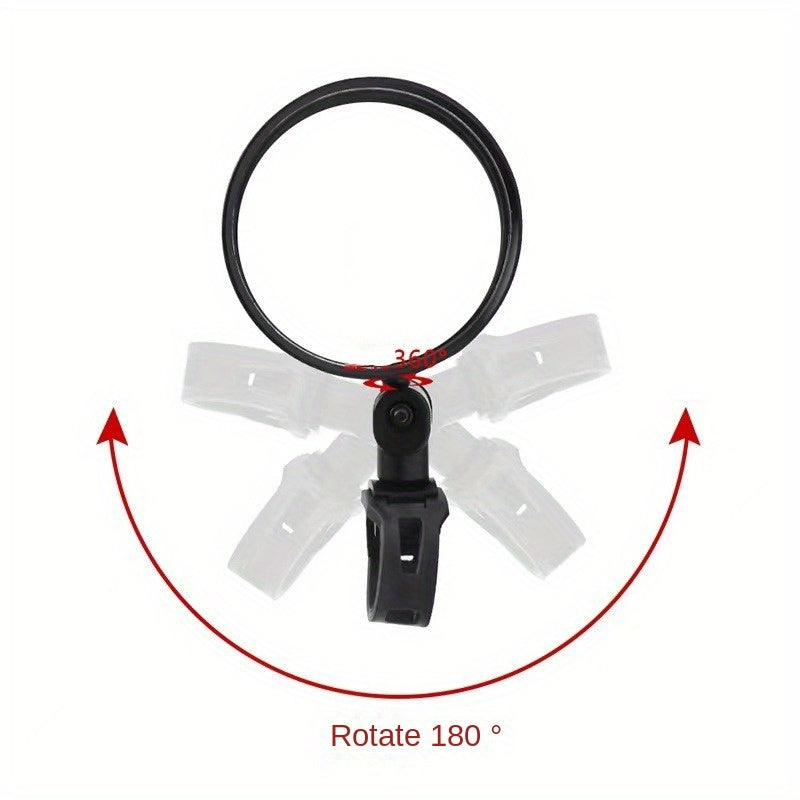 Bike Rearview Mirror Adjustable Convex Mirror Riding Equipment