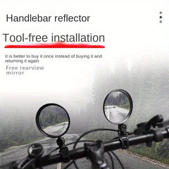 Bike Rearview Mirror Adjustable Convex Mirror Riding Equipment