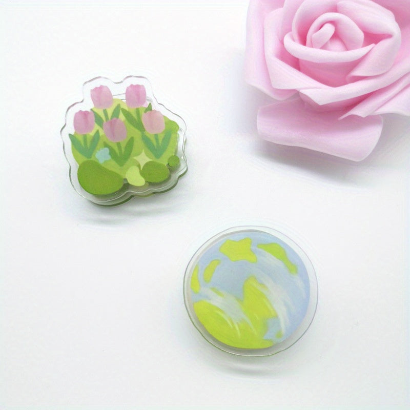 1pc Little Flower Clip Sticky Note Clip for Office