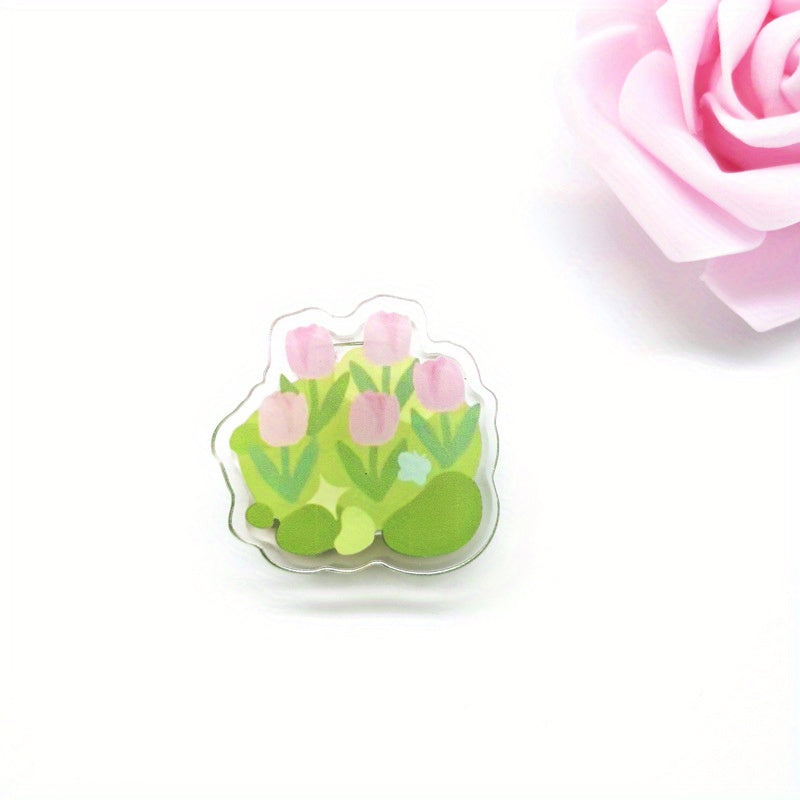 1pc Little Flower Clip Sticky Note Clip for Office