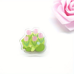 1pc Little Flower Clip Sticky Note Clip for Office