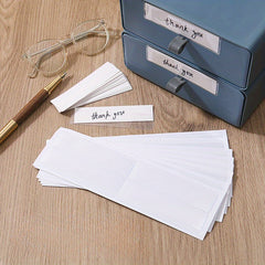 Transparent Label Rack Adhesive Bookshelf Label Bag - School Office Home Use