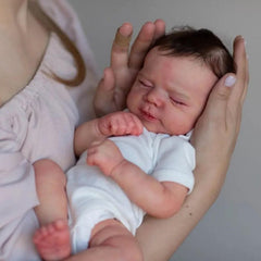 18in Silicone Reborn Baby Doll Soft Newborn Girl Toy Paint Skin