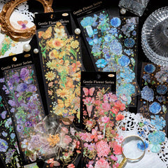 3pcs Retro Plant Stickers PET 4 Styles