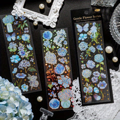 3pcs Retro Plant Stickers PET 4 Styles
