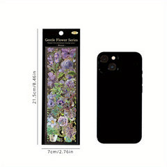 3pcs Retro Plant Stickers PET 4 Styles