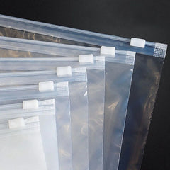 3pcs Transparent Edge Storage File Bag Office Stationery Plastic Bag