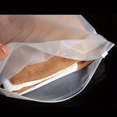3pcs Transparent Edge Storage File Bag Office Stationery Plastic Bag