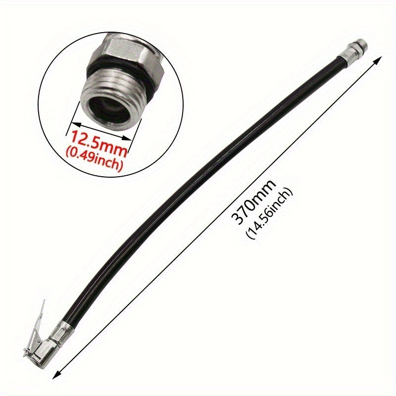 Bike Tire Filler Pipe Car Rubber Nozzle Pressure Extension