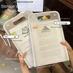 A4 Portable Folder Test Paper Storage Book Large Capacity Bag