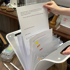 A4 Portable Folder Test Paper Storage Book Large Capacity Bag