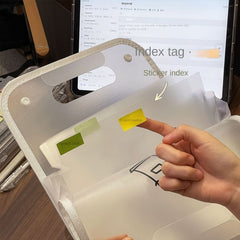 A4 Portable Folder Test Paper Storage Book Large Capacity Bag