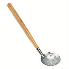Ice Skimmer Ice Fishing Scoop With Wood Handle Winter Fishing Tool