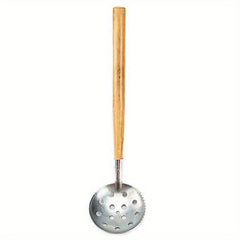 Ice Skimmer Ice Fishing Scoop With Wood Handle Winter Fishing Tool
