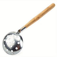 Ice Skimmer Ice Fishing Scoop With Wood Handle Winter Fishing Tool
