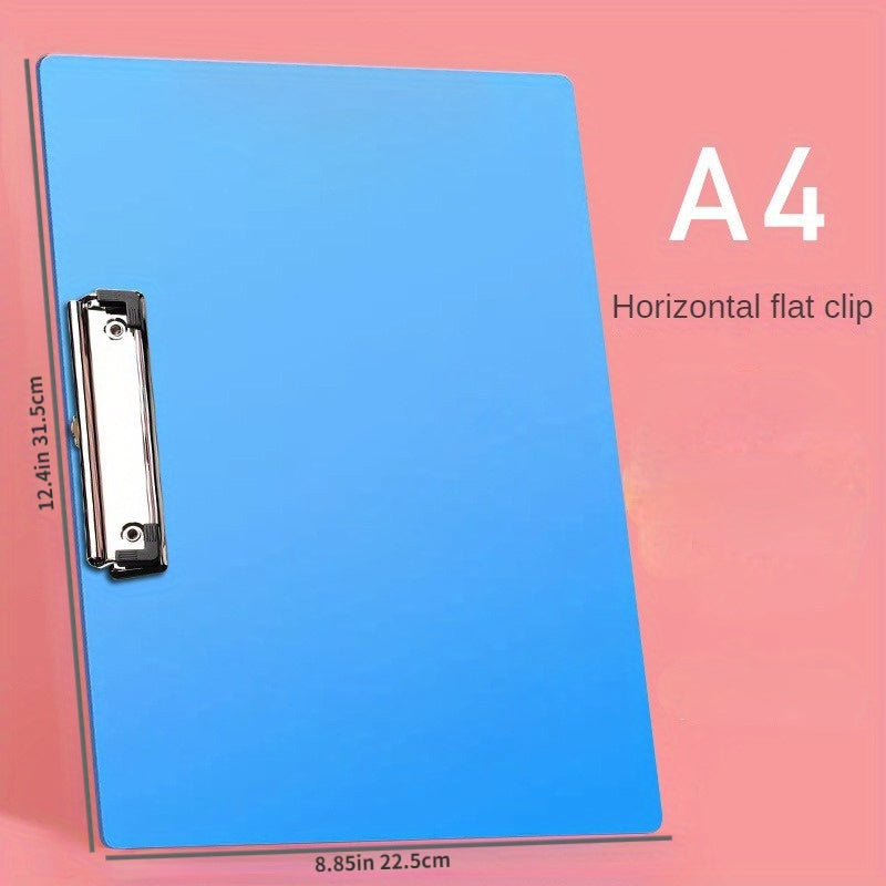 2pcs A4 Plastic Board Folder Horizontal Office Writing Pad