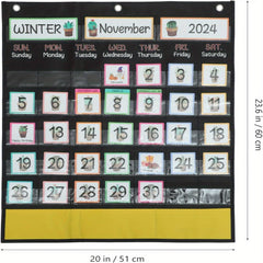 Cartoon Wall Calendar Learning Teaching Props Classroom Supplies