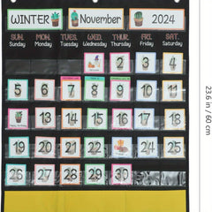 Cartoon Wall Calendar Learning Teaching Props Classroom Supplies