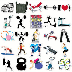 50pcs Fitness Graffiti Sports Stickers Waterproof