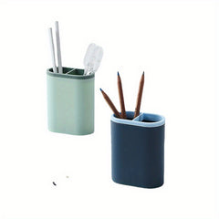 Multifunctional Office Desk Storage Pen Holder Makeup Brush Bucket