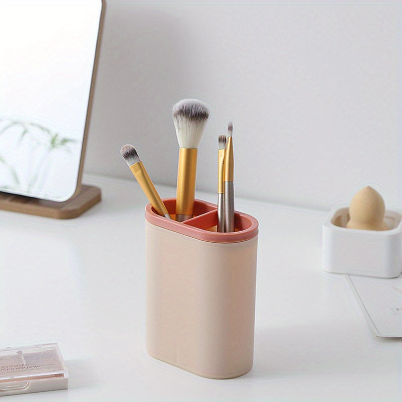 Multifunctional Office Desk Storage Pen Holder Makeup Brush Bucket