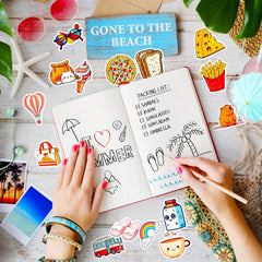 50pcs Healing Life Item Decorative Stickers Luggage Water Home Graffiti