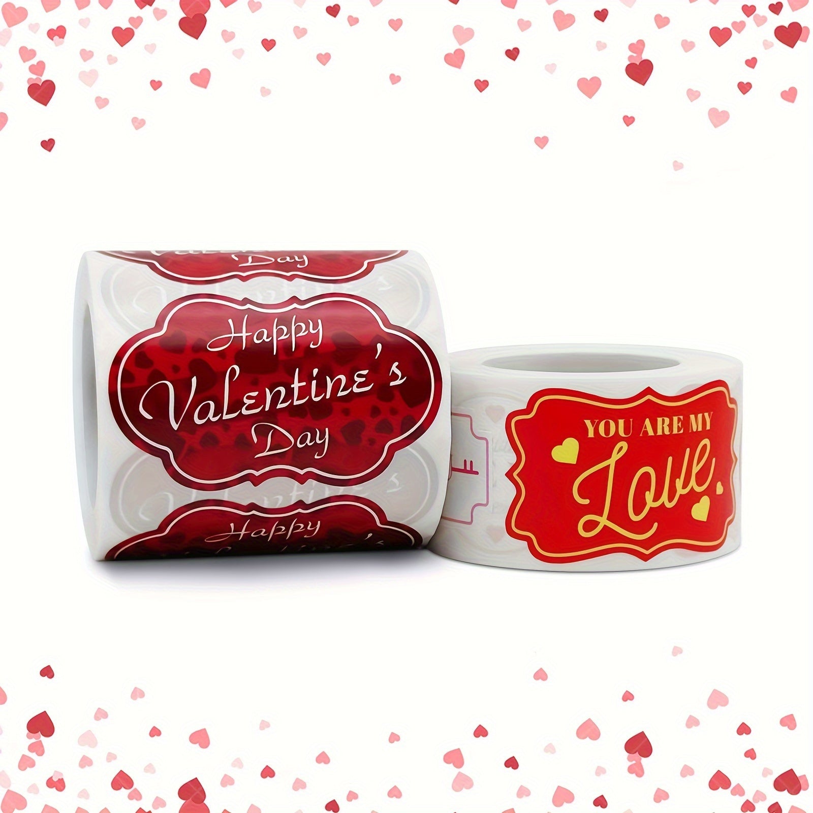 250pcs Love Valentine's Stickers Heart Shaped Sealing Stickers Gift Decoration