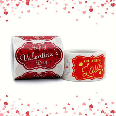 250pcs Love Valentine's Stickers Heart Shaped Sealing Stickers Gift Decoration