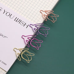 Colorful Tulip Paperclip - Unique Office Supplies