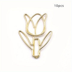 Colorful Tulip Paperclip - Unique Office Supplies