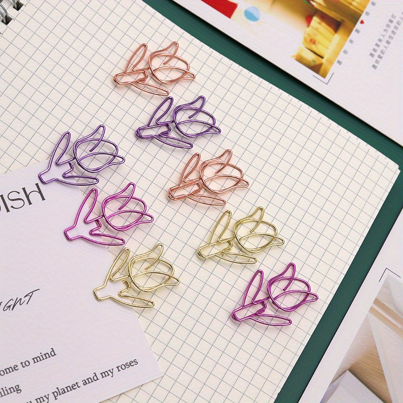 Colorful Tulip Paperclip - Unique Office Supplies