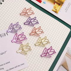 Colorful Tulip Paperclip - Unique Office Supplies