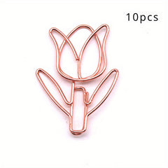 Colorful Tulip Paperclip - Unique Office Supplies