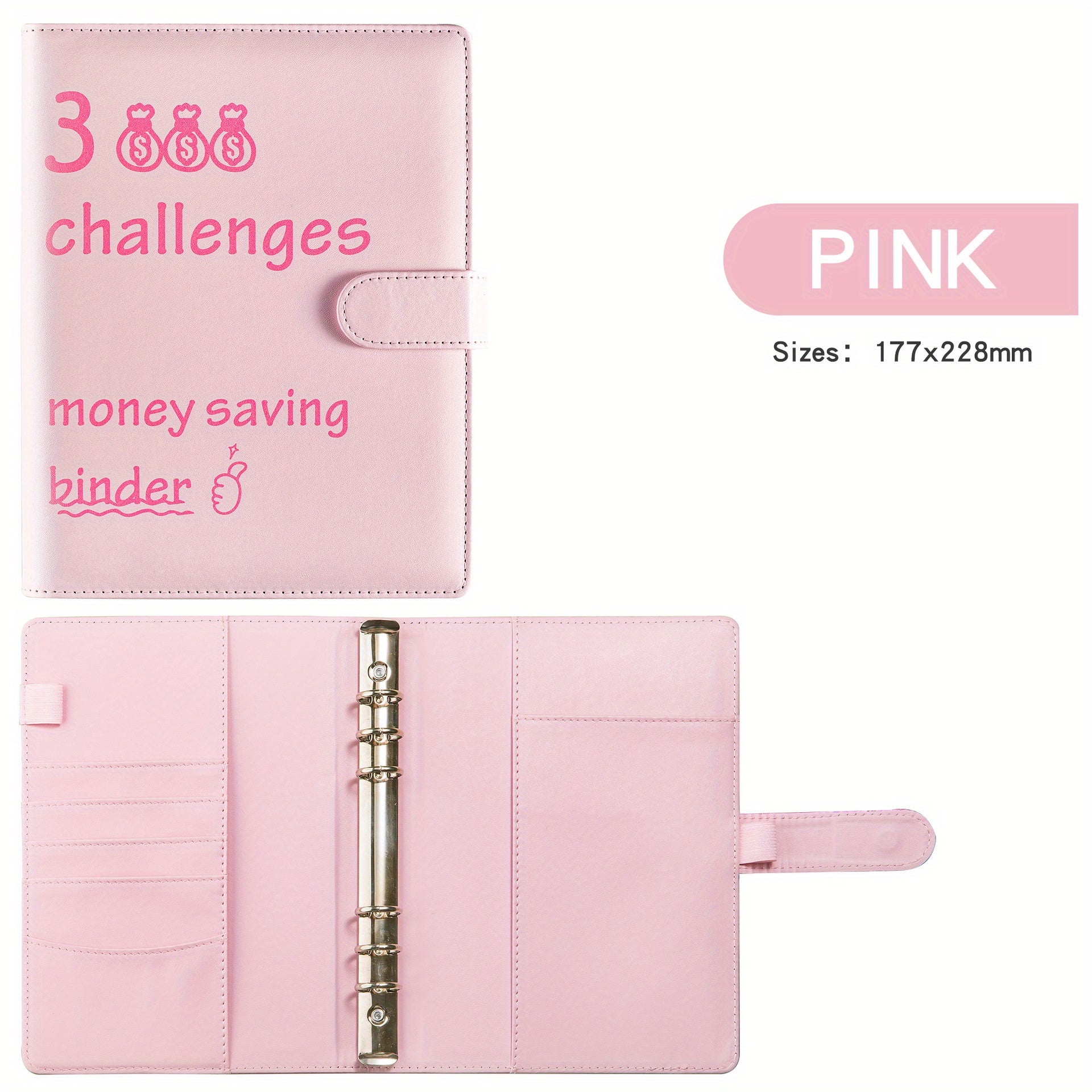 100 Challenge Savings Book Cash Envelope Savings Book Budget Loose Leaf Book