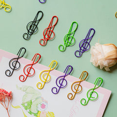 6pcs Colorful Music Paper Clips