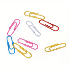 Assorted Office Supplies: Paper Clips, Pins, Large Box, 2.79 Inch Clips