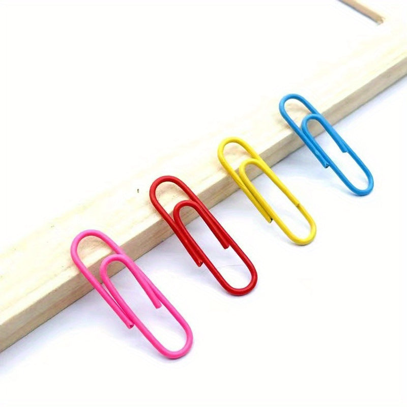 Assorted Office Supplies: Paper Clips, Pins, Large Box, 2.79 Inch Clips