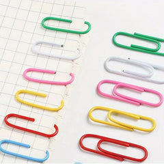 Assorted Office Supplies: Paper Clips, Pins, Large Box, 2.79 Inch Clips